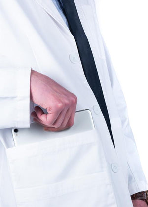 Lab coat sales slim fit